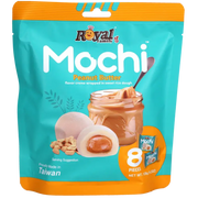 Royal Family Mochi Peanut Butter 120g – japansk-inspirert mochi fra Taiwan med kremet peanøttsmør og myk tekstur.