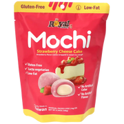 Royal Family Mochi Strawberry Cheese Cake 120g – japansk-inspirert mochi fra Taiwan med fyldig ostekake- og jordbærfyll.