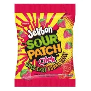 Sour patch jelibon strawberry peg bag 80g