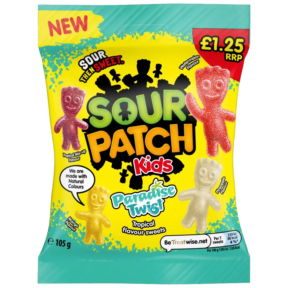 SOUR PATCH KIDS Paradise twist 105 g | Nammenam
