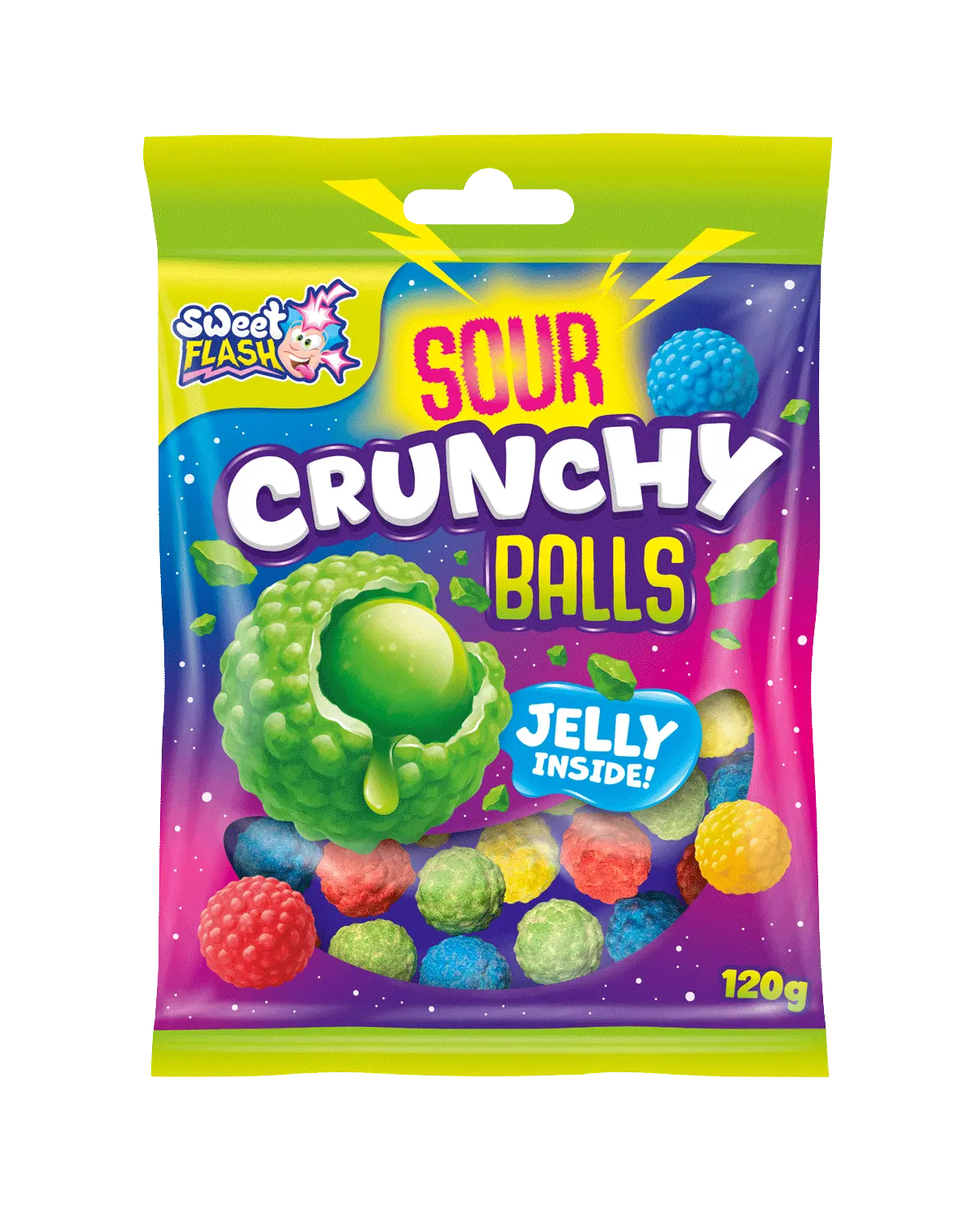 Sweet Flash Sour Crunchy Balls 120g