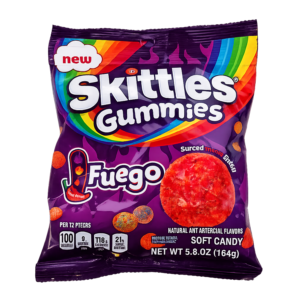 Skittles Gummies Fuego Peg Pack 164g