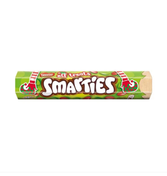 Smarties Elf Treats Milk Chocolate Giant Tube 120g