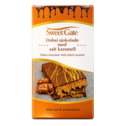 Sweet Gate Håndlaget Dubai Sjokolade Med Salt Karamell 210 g