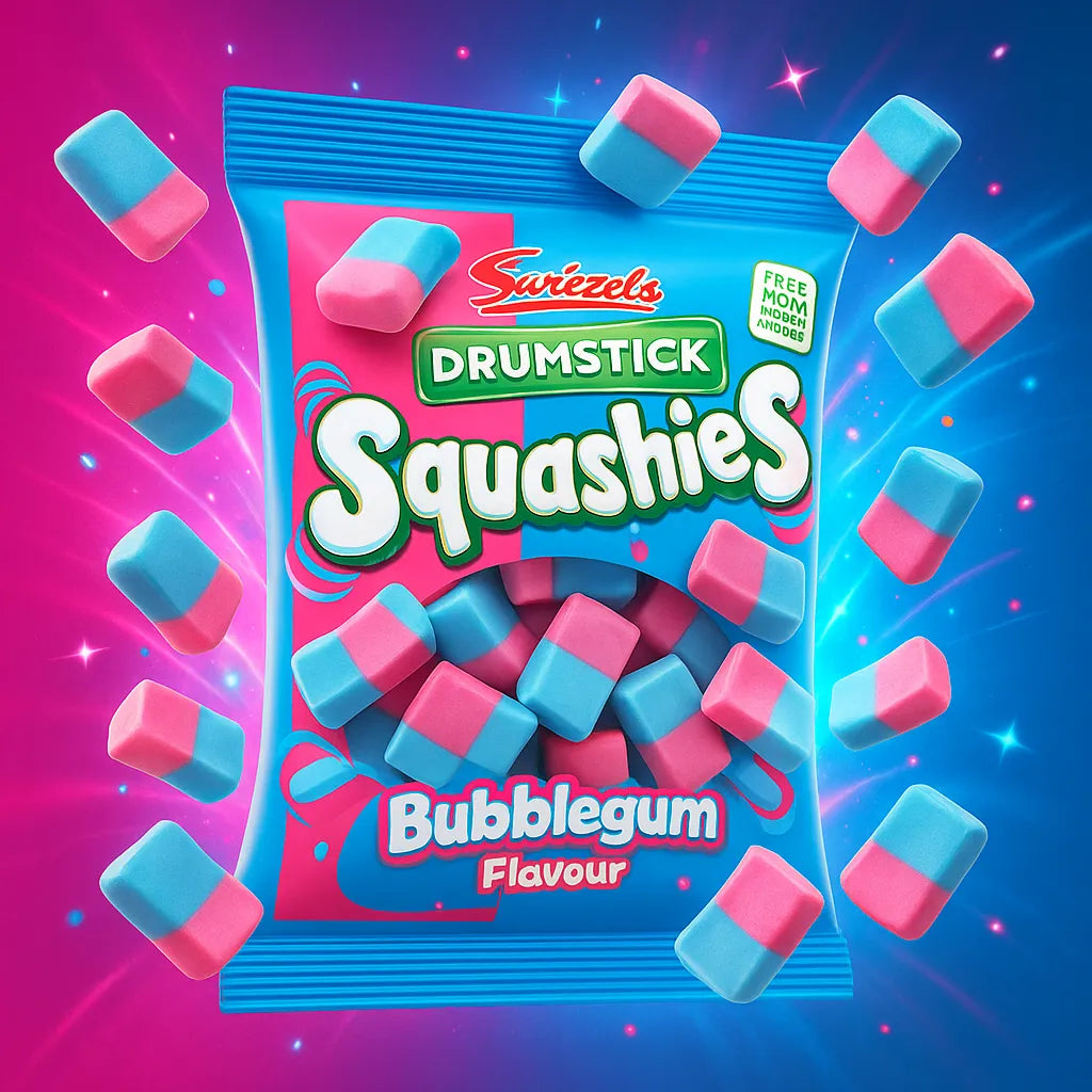 Swizzels Drumstick Squashies Bubblegum Flavour Bag 120g
