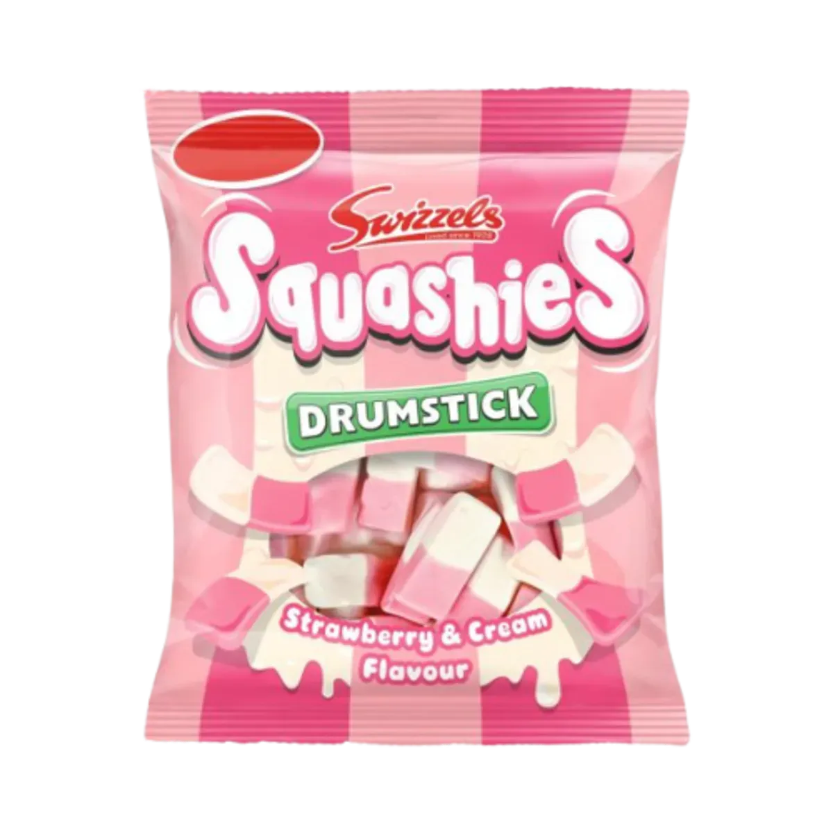 Swizzels Squashies Drumstick Strawberry & Cream Bag 120g