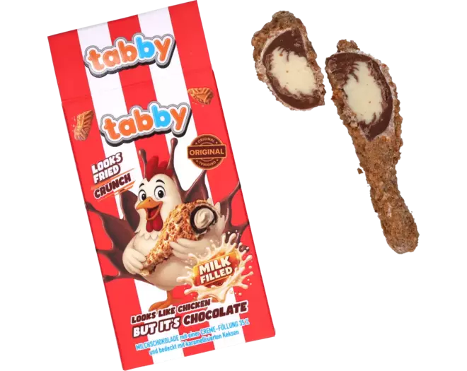 Tabby Chicken Leg Crumble Chocolate 50g