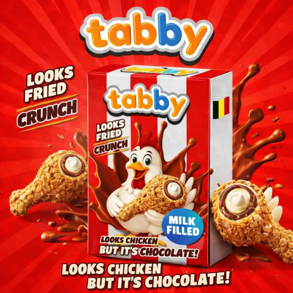 Tabby Chicken Leg Crumble Chocolate 50g