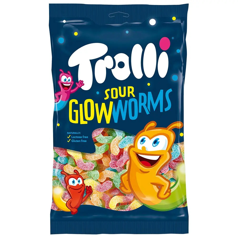 Trolli Sour Glow Worms 150 g