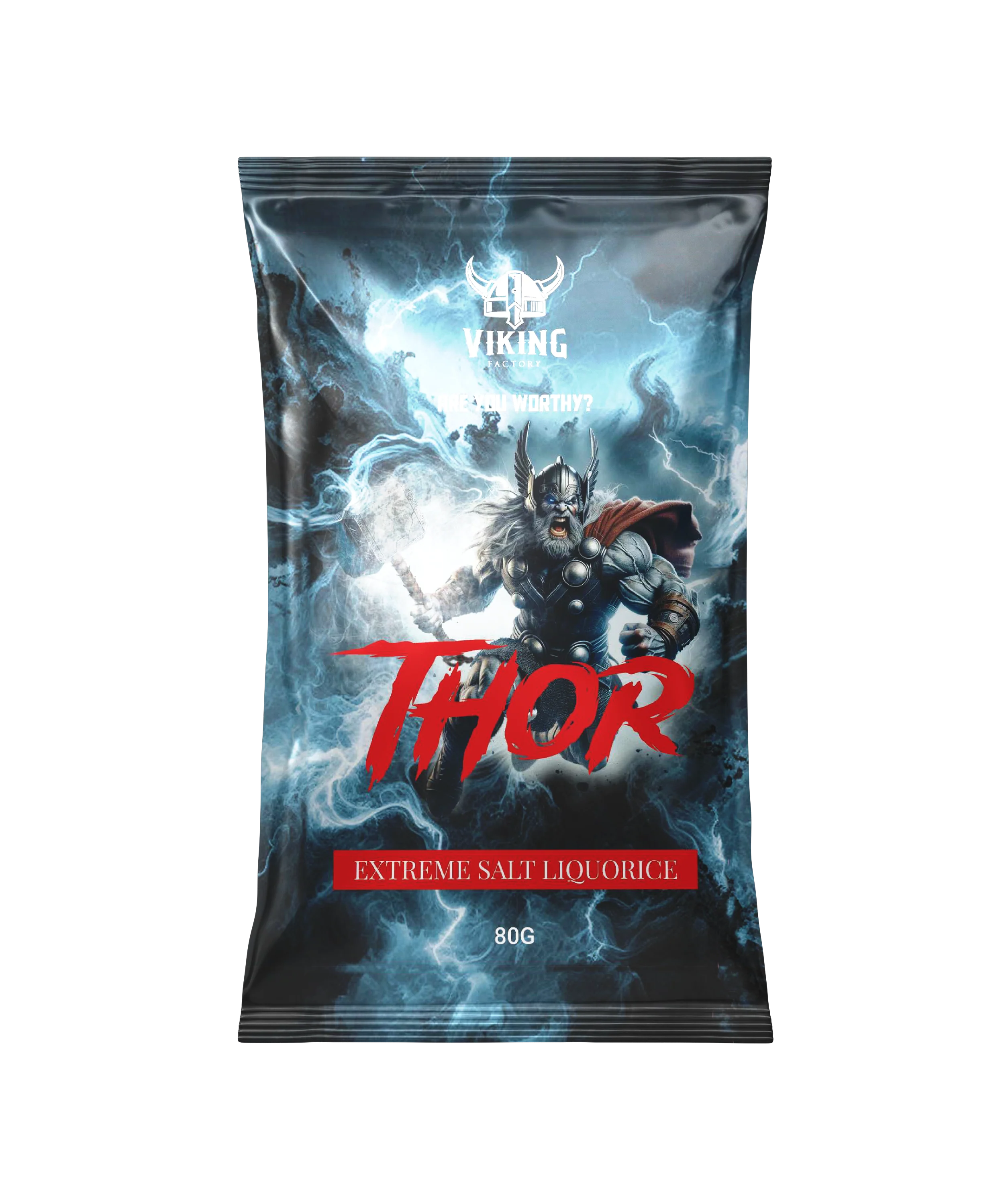 Thor Extreme Salty Licorice 80 g