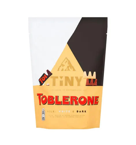 Toblerone Tiny Pouch 250g – Milk, White & Dark