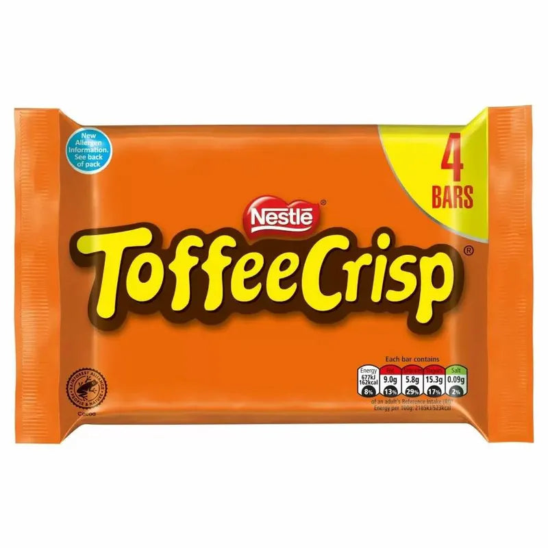 Toffee Crisp Milk Chocolate 4-pack 124g