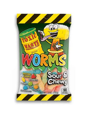 Toxic Waste Sour Gummy Worms (Soft & Chewy) 143g