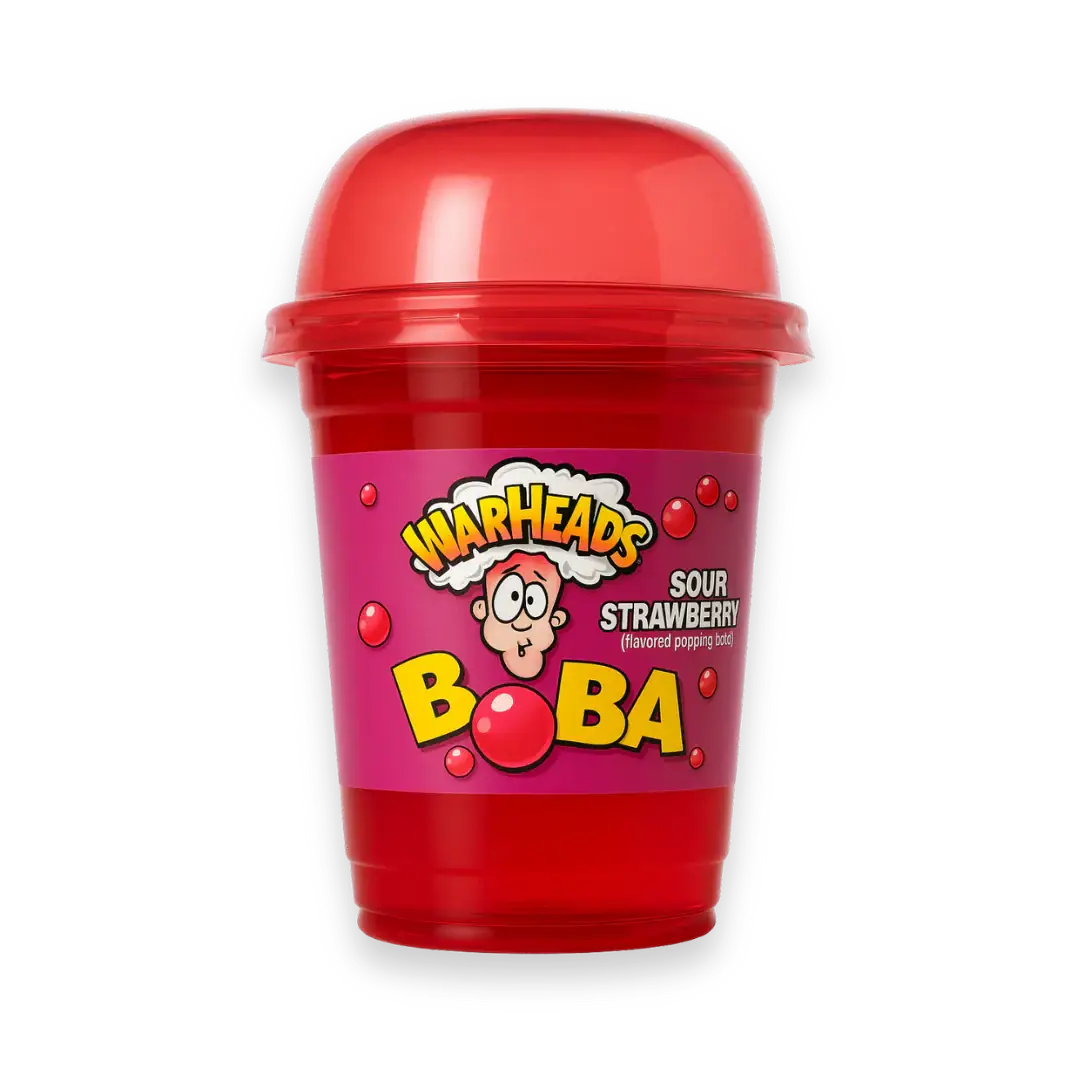 Warheads Boba Sour Strawberry 400 ml