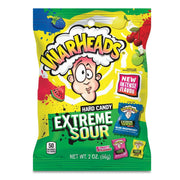 Warheads Extreme Sour Hard Candy Peg Bag 56 g