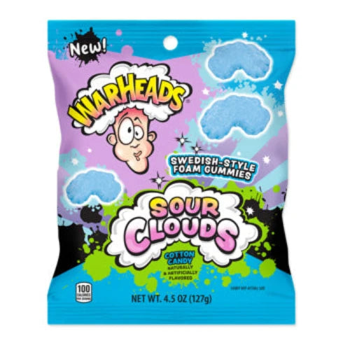 Warheads Sour Clouds Cotton Candy 127g