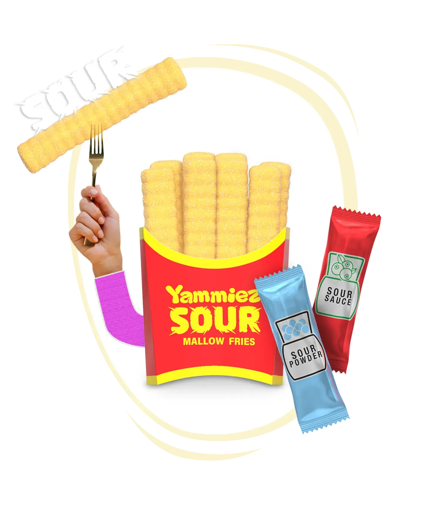 Yammiez Fries Mallows 44g