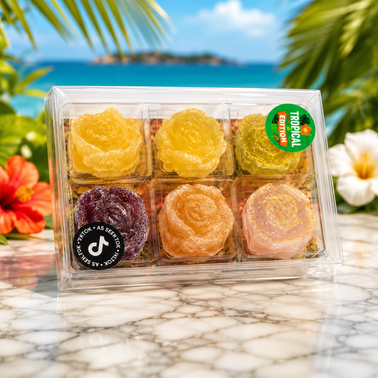 Tropical Crystal Candy Mix Rose Treat Box Collection – Kohakutou