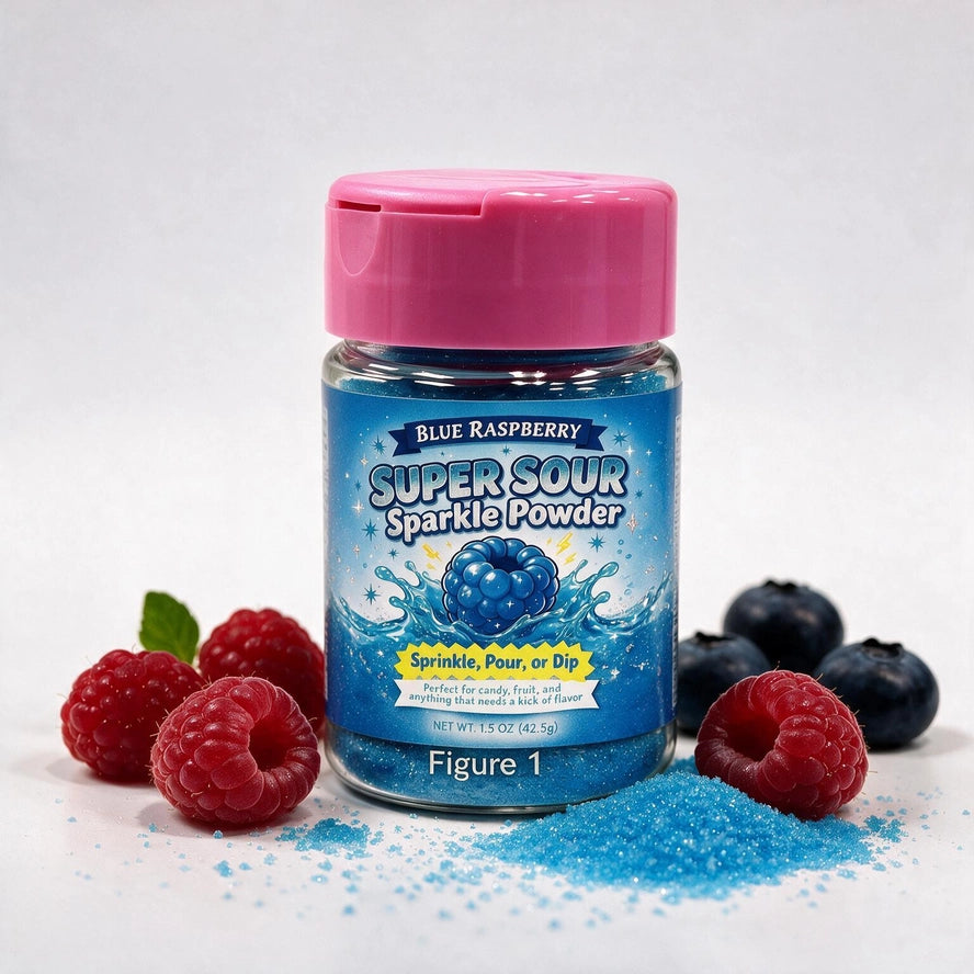 Crystal Candy Super Sour Sparkle Powder – Blue Raspberry