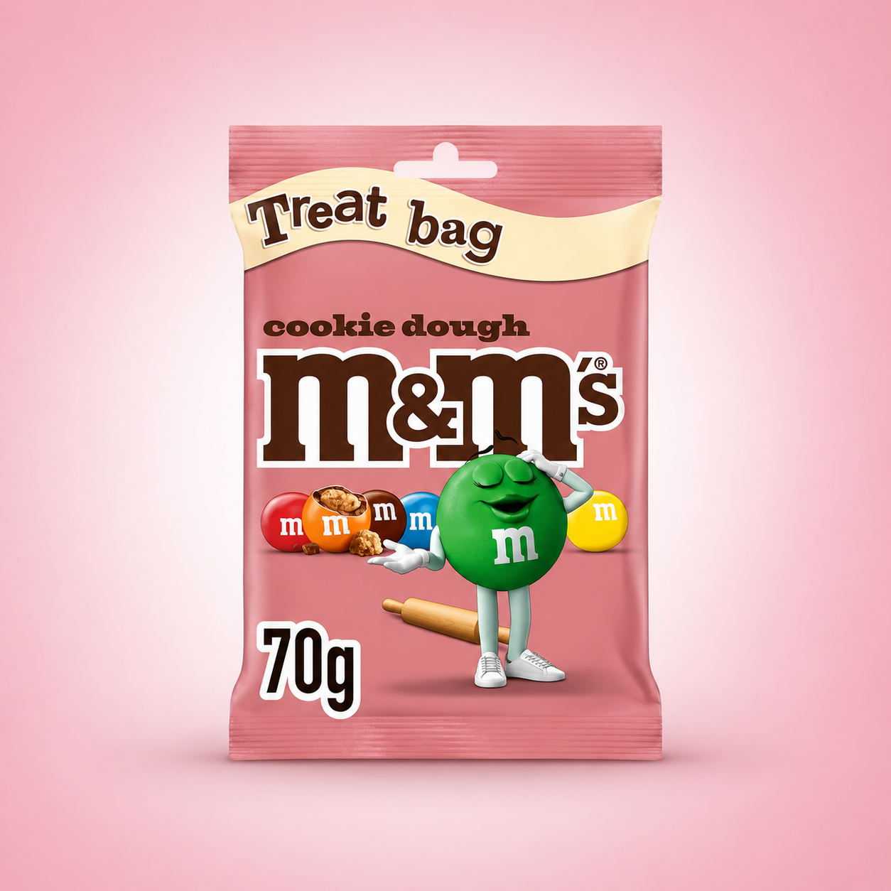 M&M'S Cookie Dough Milk Chocolate Bag 70g