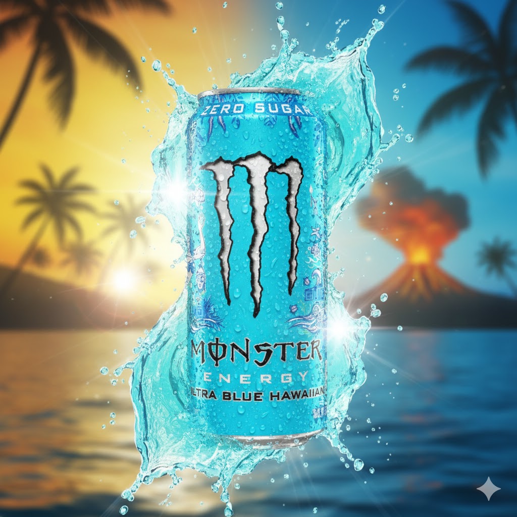 monster-ultra-blue-hawaiian-437ml-amerikansk-sukkerfri-energidrikk-med-bær-og-ananas
