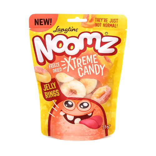 Noomz Freeze Dried Sweets Jelly Rings Peach 55 g