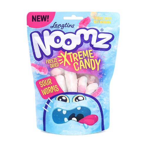 Noomz Freeze Dried Sweets Sour Worms 55 g