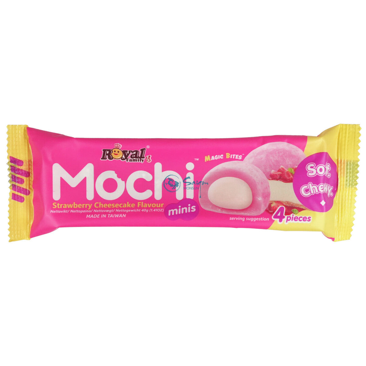 Royal Family Mochi Strawberry Cheese Cake Snack Pack 40g