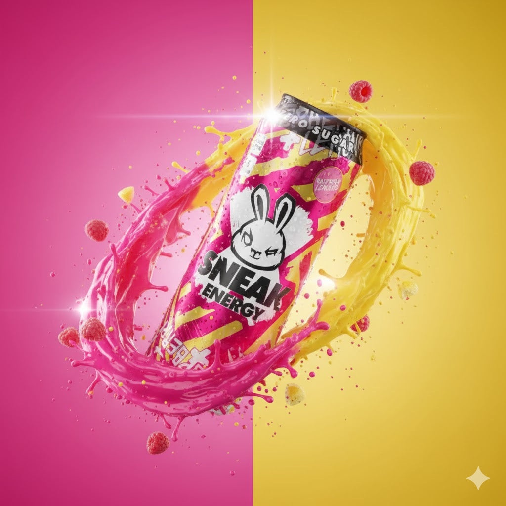 sneak-raspberry-lemonade-500ml-energidrikk-med-frisk-bringebær-og-sitronsmak-null-sukker